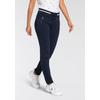 Jerseyhose KANGAROOS, Damen, Gr. 46, N-Gr, blau (marine), Piquu00e9, Obermaterial: 60% Baumwolle, 40% Polyester, Waffelmuster, Strukturmuster, unifarben, unifarben mit Farbeinsätzen, casual, bequem knöchellang, Hosen, mit Piqué-Struktur und...