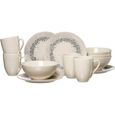 Kaffeeservice RITZENHOFF & BREKER "Cecina", beige (creme), 12 tlg., Steinzeug, Geschirr-Sets, Geschirr-Set, seidig schimmernde Farbglasur Image