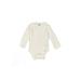 Gerber Long Sleeve Onesie: Ivory Solid Bottoms - Size 6-9 Month