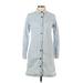 Scotch & Soda Casual Dress - Shirtdress: Blue Dresses - Women's Size X-Small