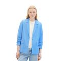 Kurzblazer TOM TAILOR DENIM Gr. XS, blau (sicilian blue) Damen Blazer