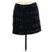Ann Taylor LOFT Formal Mini Skirt Mini: Black Polka Dots Bottoms - Women's Size 6 Petite