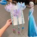 Disney-Pince à cheveux tresse princesse Elsa congelée pour enfants perruque Kawaii accessoires