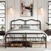 Williston Forge Ashwyn Heavy Duty Steel Slat Bed Frame w/ 18" High, Vintage Style, Anti Sway & Squeak Resistant Metal in Black | Wayfair