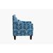 Armchair - Winston Porter Palgrave 28.74" Wide Armchair Linen, Solid Wood in Blue | 34.25 H x 28.74 W x 28.74 D in | Wayfair