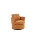 Barrel Chair - Latitude Run® Yellow Swivel Barrel Chair: Round Accent & Leisure Chair For All Rooms in Brown/Yellow | Wayfair