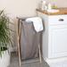 Rebrilliant Bamboo Laundry Hamper Bamboo in Gray | 31.3 H x 15.75 W x 14.1 D in | Wayfair 83EB479E66CA48EE938CD864A4A78C55