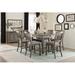 Rosalind Wheeler Burhaan 60" L x 40" W Dining Set Wood in Brown/Gray | 36.5 H x 40 W x 60 D in | Wayfair BC692AEE9E7D48F5BA5894AC72AB791D