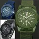 Montre militaire en nylon pour homme montres à quartz pour homme bracelet en toile en tissu