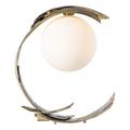 Hubbardton Forge Crest Table Lamp Glass/Metal in White | 19.8 H x 18.7 W x 11.6 D in | Wayfair 272111-1000