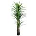 Primrue Artificial Tree 78.74" Faux Yucca Plant in Plastic Pot Plastic in Black | 78.74 H x 6 W x 6 D in | Wayfair 2EF3C7AAC45A448CB430034304163FDE