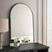 Mercer41 Vallerie Oversized 36 x 24 inches Metal Arch Wall Mirror for Bathroon/Vanity Metal in Black | 36 H x 24 W x 1.06 D in | Wayfair