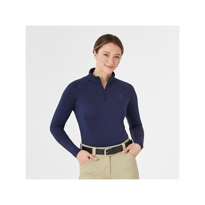 Piper SmartCore Laser Cut Long Sleeve Sun Shirt by SmartPak - L - Navy - Smartpak