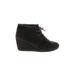 TOMS Ankle Boots: Black Print Shoes - Women's Size 8 1/2 - Round Toe