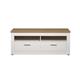 Meuble TV 2 tiroirs, 2 niches - L148 cm