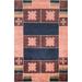 Geometric Gabbeh Kashkoli Oriental Area Rug Hand-knotted Wool Carpet - 4'2" x 5'9"
