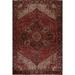 Vintage Vegetable Dye Heriz Persian Area Rug Wool Hand-knotted Carpet - 9'10" x 13'0"