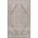 Muted Traditional Geometric Hamedan Persian Area Rug Wool Handmade - 6'10" x 9'9"