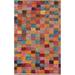 Checkered Plush Moroccan Oriental Area Rug Handmade Wool Carpet - 6'6" x 10'9"