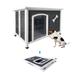 40.55" Outdoor Solid Wood Folding Waterproof Dog House