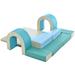 Soft Climb and Crawl Foam Playset 10 in 1, Safe Soft Foam Nugget Block for Infants, Toddlers, Kids Indoor Active Play