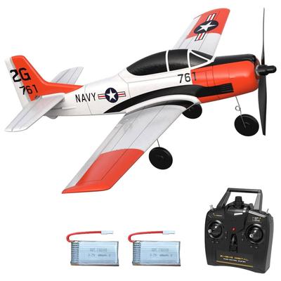 VOLANTEXRC T28 Trojan Ready To Fly Remote Control Airplane with Gyro Stabilizer - 0.13