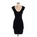 Guess Casual Dress - Mini: Black Solid Dresses - Women's Size Small