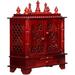 Homecrafts Wooden Pooja Mandir Temple for Home (Large 24 X 12 X 30 W X D X H inch HON Red)