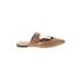 Schutz Mule/Clog: Tan Solid Shoes - Women's Size 8 - Almond Toe