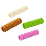 4pcs Spiral Door Handle Cover Child-safe Knob Cover Protective Door Lock Cover Baby Children Kids Safety Supplies(Green Pink Brown Beige)