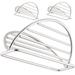 3Pcs Chicken Rolls Holders Stainless Steel Taco Racks Restaurant Pancake Stands Kitchen Accessory