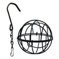 DOLITY Bird Feeder Sturdy Outdoor Hanging Bird Feeder Cage for Outdoor Black