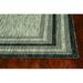 3 X4 Grey Machine Woven Uv Treated Bordered Indoor Outdoor Accent Rug