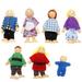 7 Pcs Tiny Dolls Plaything Family Figures for Kids Childrens Toys Baby Cosplay Toddler