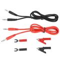 6 in 1 Multimeter Test Led Banana Plug to Crocodile Clips Cable Banana to Banana Plug 6mm Insert Plate Crocodile Clip Test Set Accessories P1041B for Electrical Testing