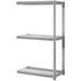 Global Industrial B2297102 84 x 60 x 36 in. Expandable 3 Level Add-On Rack with Wire Deck Gray