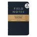 Field Notes 2-Pack Pitch Black Notebooks (4.75 X 7.5 ) Ruled 64 Pages | Thin Pocket Sized EDC Notebook With 90 GSM Paper & Paperback Cover | Work Notebooks For Note Taking | Made in the USA