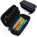 Pencil Case And ive Pencil Pouch With Removable Wrist Strap - Large Pencil Bag For 50+ Pens Pencils And Markers With Padded Divider Netted Accessory Storage And More - Case