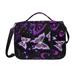 SEANATIVE Glitter Butterfly Bible Bag Purple Leisure Bible Cover Case with Shoulder Strap Lightweight Church Bible Covers for Women