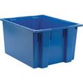 Quantum Storage Systems Stack and Nest Tote Heavy Duty Polypropylene Container 23-1/2 W x 19-1/2 D x 13 H 2.60 Cap (cu