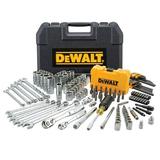 DeWALT 1/4 in. and 3/8 in. Drive SAE Mechanic s Socket Set with PTA Box 142 pc.