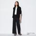 Women's Pleated Straight Pants | Black | Small | UNIQLO US