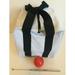 Unique Bocce Accessories Package - Extra Heavy Duty Nylon Bocce Bag (White with Black Handles) red pallina Extendable Measuring Device