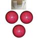 BuyBocceBalls New Listing - (4 3/4 inch- 3lbs. 10 oz.) Pack of 3 EPCO Duckpin Bowling Balls- Neon Speckled - Magenta