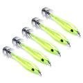 WINDLAND 5Pcs Glow In Dark Luminous Squid Cuttlefish Fishing Lures Tackle Jig Bait Hooks