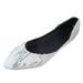 WILLBEST Tennis Shoes Womens Wide Solid Sequin Pointed Soft Sole Women Casual Comfortable Low Heel Flat Shoes