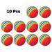 Ana 10pc Golf Swing Training Foam Balls Indoor Practice Rainbow Sponge Balls