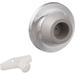 Brass Concave Solid Cast Wall Stop 6 X 1-1/2 FH SMS Fastener With Plastic Toggle 2-7/16 Diameter Chrome Plated Finish