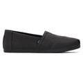 TOMS Women's Black Alpargata Distressed Twill Espadrille Shoes, Size 5.5