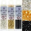 Seed Bead Mix Size 11/0 Silver Lined Crystal Silver Lined And Jet Black Opaque | New Version